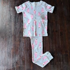 Old Navy Kids Pajama Set with Pink Milkshake Print